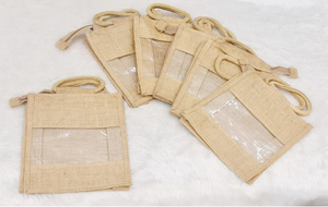 Bolsas de compras de yute ecológicas de primera calidad con asa de algodón Bolsa de playa reciclable personalizada para uso diario - Product Image 2