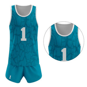 เครื่องแบบวอลเลย์บอลชายผ้าโพลีเอสเตอร์100% โลโก้สูงออกแบบได้ตามต้องการดีไซน์ล่าสุด - Product Image 2