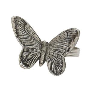 Anillo de servilleta de Metal chapado en oro hecho a mano, forma de mariposa, venta al por mayor, anillo de servilleta decorativo de bajo precio - Product Image 1