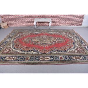 Turkish Vintage Rug, 0.7x10.8 ft <b>Runner</b> Rug, <b>Red</b> Patchwork Rug - Product Image 3