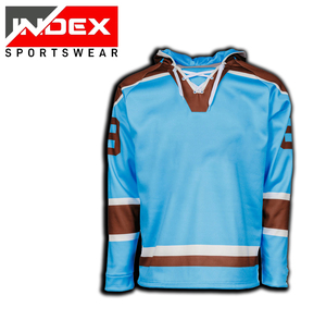 2025 sur mesure de haute qualité sergé broderie Hockey Jersey sweats à capuche hiver polaire avec lacets Service OEM disponible - Product Image 1