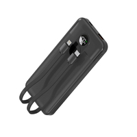 Gadgets électroniques en gros, technologie LCD, batterie Li-polymère 2 en 1 haute capacité 10000 mAh, banque d'alimentation portable, charge rapide 20W PD