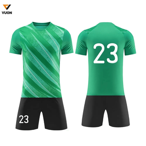Camiseta de fútbol deportiva personalizada para hombre, conjunto de uniforme de fútbol, kit completo de poliéster transpirable con logotipo impreso - Product Image 1