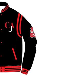 Clark Atlanta University Varsity Jacket Panthers Logo 1865 1988 Tribute HBCU Made Custom Collegiate Apparel Unisex Bulk Winter - Product Image 4