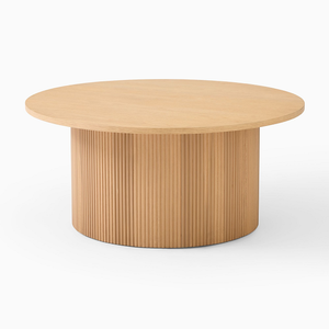 Mesa de Centro de Madera de Mango Pulida, Mesa de Centro Moderna de Madera con Acabado Natural, Muebles para Sala de Estar, Decoración del Hogar - Product Image 3