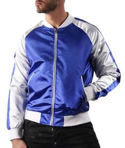 Nuevo diseño de cremallera de invierno 100% de nailon, chaqueta Bomber de tamaño personalizado para hombre, chaqueta Bomber de satén sólido grueso de poliéster de alta calidad - Product Image 5