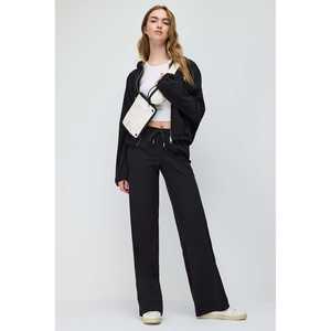 Black Wide-Leg <b>Sweatpants</b> - Product Image 2