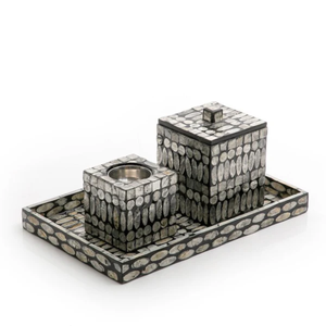 Top Quality Modern <b>Mother</b> of Pearl Ramadan <b>Gift</b> Boxes Sets Luxury MOP Incense Burner Set with Tray and <b>Box</b> from Vietnam - Product Image 3