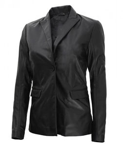 Blazer en cuir long de haute qualité pour femmes en véritable peau de mouton, style motard, fermeture à double boutonnage, logo personnalisé, vente en gros OEM - Product Image 5