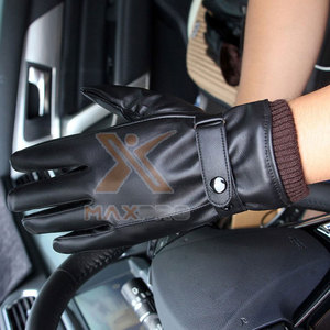 Gants de conduite en cuir imperméables avec logo personnalisé et sangle de poignet réglable - Unisexe, prix bas, vente chaude - Product Image 6