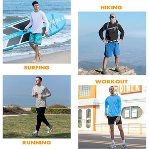 T-shirt de surf et de natation, rash guard, tissu à séchage rapide avec indice UPF pour la protection solaire et les vêtements de plage - Product Image 5