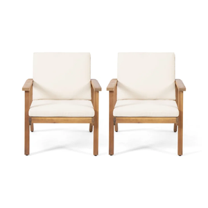 Muebles de jardín más vendidos, hechos de madera maciza y una combinación de espuma gruesa y tela suave. - Product Image 6