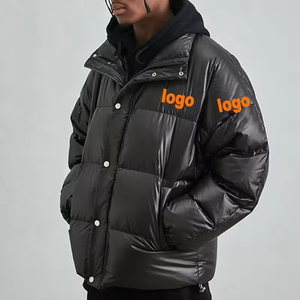 Ventes en gros OEM, manteaux d'hiver personnalisés, manteaux à bulles noirs de créateur, doudoune pour homme - Product Image 1
