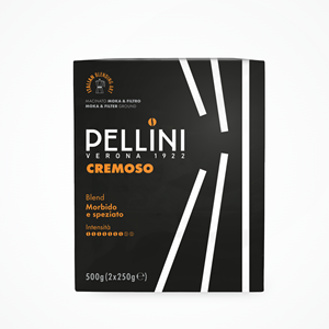 Café Molido Pellini Cremoso Moka Premium, Mezcla Italiana de Arábica y Robusta, 2x250g, para Uso Profesional en Espresso - Product Image 3