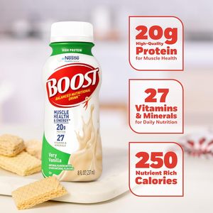 BOOST High <b>Protein</b> Balanced Nutritional Drink, Very Vanilla, 8 FL OZ (Pack of 6) - Product Image 5