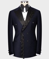 Blazer Jeune Homme de Haute Qualité Coupe Slim Grande Taille, Costume d'Affaires Élégant pour Mariage