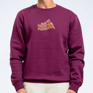 Hombres de alta calidad 50% Algodón 50% poliéster 300g polar manga larga cuello redondo sudadera ODM suministro diseño sólido - Product Image 2