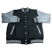 2024 hiver Vintage brodé en cuir véritable veste universitaire pour hommes High Street Style College Bomber