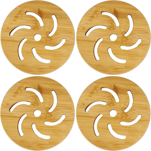 Ensemble de sous-verres en bois pour la maison Design look Home Kitchenware Fresh Wood Mat And Pads Tableware For Hotel Restaurant utilise la meilleure qualité - Product Image 5