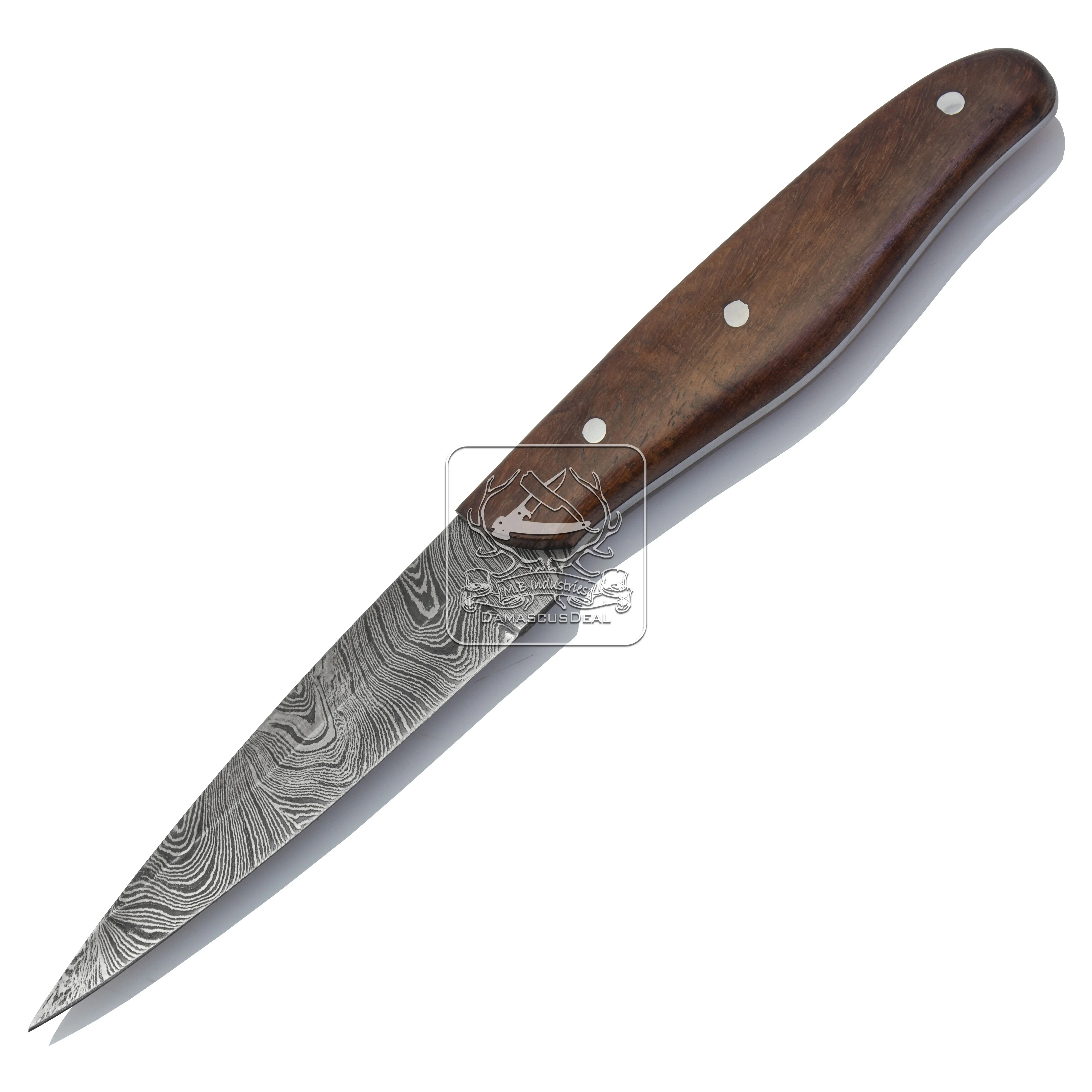 Penjualan paling laris pisau dapur baja Damaskus gaya Jepang DD-Kitchen-112 pisau koki tajam profesional dengan pegangan Rosewood