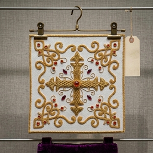 Écusson 3D en fil d'or de qualité supérieure, emblème maçonnique brodé à la main, pour ensembles de tenues cérémonielles et décoration d'uniformes professionnels - Product Image 2