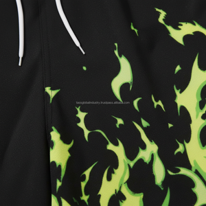 Shorts de bain pour hommes imprimés avec un motif personnalisé, séchage rapide, logo personnalisé, sublimation, vêtements de plage d'été - Product Image 3