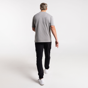 Camiseta de alta calidad para hombre, nuevo diseño, ropa de calle con hombros caídos, cómoda y transpirable, 100% algodón, logotipo frontal, ajuste holgado - Product Image 5