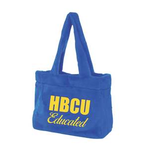 HBCU borsa con Tote in pelliccia blu scolata SGRho peluche in ciniglia ricamata confraternita greca Divine nove regalo borsa alla moda con Logo personalizzato - Product Image 2