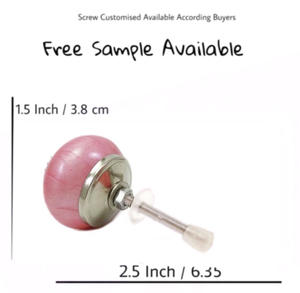 Modern Pink Neon <b>Ceramic</b> <b>Knobs</b> Quality Export Cabinet <b>Drawer</b> Door Handle & Pull for Kitchen Bedroom Wardrobe for Modern Designs - Product Image 3