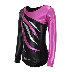 Justaucorps de compression pour femme, couvrant entièrement le corps, extensible, pour gymnastique, ballet, danse, manches longues, coupe ajustée, en Spandex/Polyester, sublimation - Product Image 4