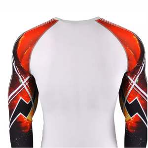 New Designed Breathable UV Protection Plain Sublimation Printed Long Sleeve Compression Shirt <b>Rash</b> <b>Guard</b> <b>for</b> Outdoor Sports - Product Image 3