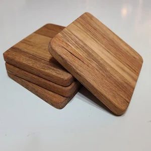Nouveau sous-verre rond en bois d'acacia à la mode, vente chaude, Design personnalisé, OEM, Sublimation absorbante, noël, Vintage - Product Image 2