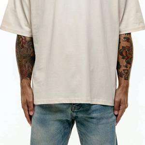 Custom Men's Summer Crew Neck Oversized T-Shirt | Polyester-Cotton <b>Blend</b>, Casual & Loose Fit - Product Image 6