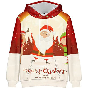 Sweat-shirt de Noël confortable pour les fêtes, conçu pour un port chaud en hiver, douceur respirante, motifs joyeux, couture durable - Product Image 1