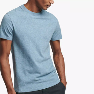 Logo personnalisé T-shirt imprimé à col rond pour hommes 100% T-shirts de qualité supérieure de couleur unie biologique du fournisseur BD - Product Image 5