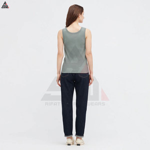 Débardeur sans manches pour femme, veste de sport côtelée, logo sexy sur le devant, 100% coton, séchage rapide, léger - Product Image 4