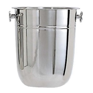 Cubo de hielo aislado de acero inoxidable de doble pared plateado con cubierta de tapa ideal para fiestas y pícnic - Product Image 2