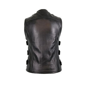 Gilet en cuir pour femme, nouveau design professionnel, design élégant pour un vêtement extérieur élégant, port confortable, gilet en cuir pour femme - Product Image 2