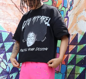 T-shirt homme coupe ample 100% coton manches épaisses anti-rides surdimensionné Streetwear motif imprimé coton vierge - Product Image 4