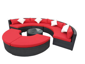 Juego de sofá Chesterfield De Poli ratán extensible, último modelo, diseño especial para sala de estar, Villa, Hotel, Hall, hecho en Vietnam - Product Image 4