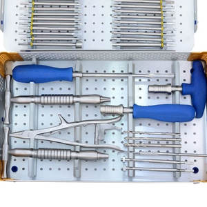 Caja de Almacenamiento de Instrumentos Quirúrgicos de Acero Inoxidable Ortopédico de Grado Quirúrgico, Autoclavable, Vacía, para Fragmentos Grandes - Product Image 5