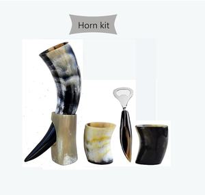 Tasse en corne de buffle d'eau véritable de Style Vintage de haute qualité meilleur support en laiton cadeau pour les fêtes indiennes et les restaurants tasses en céramique - Product Image 4