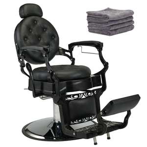 VENTES FLASH - Chaise de barbier hydraulique vintage robuste, inclinable, tout usage, pour salon de beauté - Product Image 1
