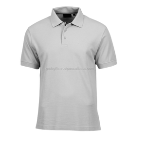 Polo en coton blanc de qualité supérieure OEM, doux, respirant, coupe ajustée pour hommes, pour les acheteurs mondiaux - Product Image 1