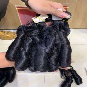 Cabello rizado de color bajo para mujeres negras, pelo sin procesar de Vietnam, de alta calidad, precio al por mayor - Product Image 4