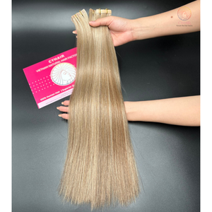 Extensions de cheveux à bande injectée Extensions de bande vietnamiennes vierges à double tirage Cheveux humains de l'usine de cheveux vietnamiens CYhair - Product Image 2