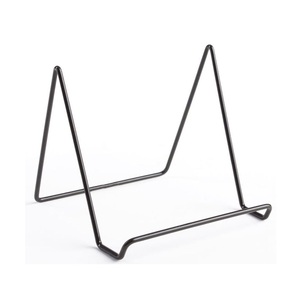 Soporte de placa de metal de hierro negro resistente grande adecuado para platos de gran tamaño y fines de exhibición de platos de porcelana pesada - Product Image 1