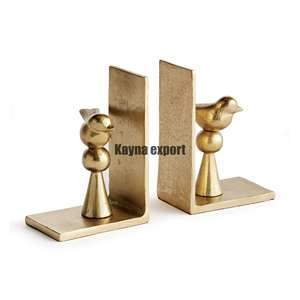 Hot Selling <b>Art</b> <b>Deco</b> Reindeer Sculpture Aluminum Bookend for Luxury Home Decor Table <b>Desk</b> Decoration Gold Finish - Product Image 5