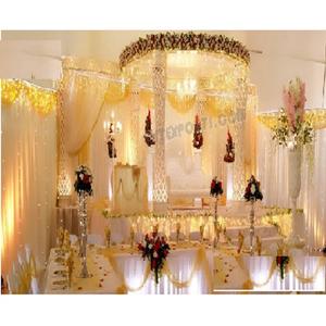 ผ้าคริสตัลสีขาวสำหรับงานแต่งงานทำจากผ้าใยทรงฮินดูมีเพชรตัดแบบหรูหราทำจากผ้าคริสตัลสีขาวสำหรับงานแต่งงานสไตล์ฮินดู - Product Image 1