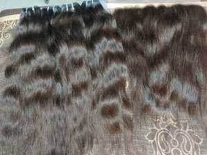 Extensiones de cabello humano recto sedoso directo de la India, paquetes crudos de doble trama de 24 pulgadas, brillo Natural sin procesar al por mayor - Product Image 5